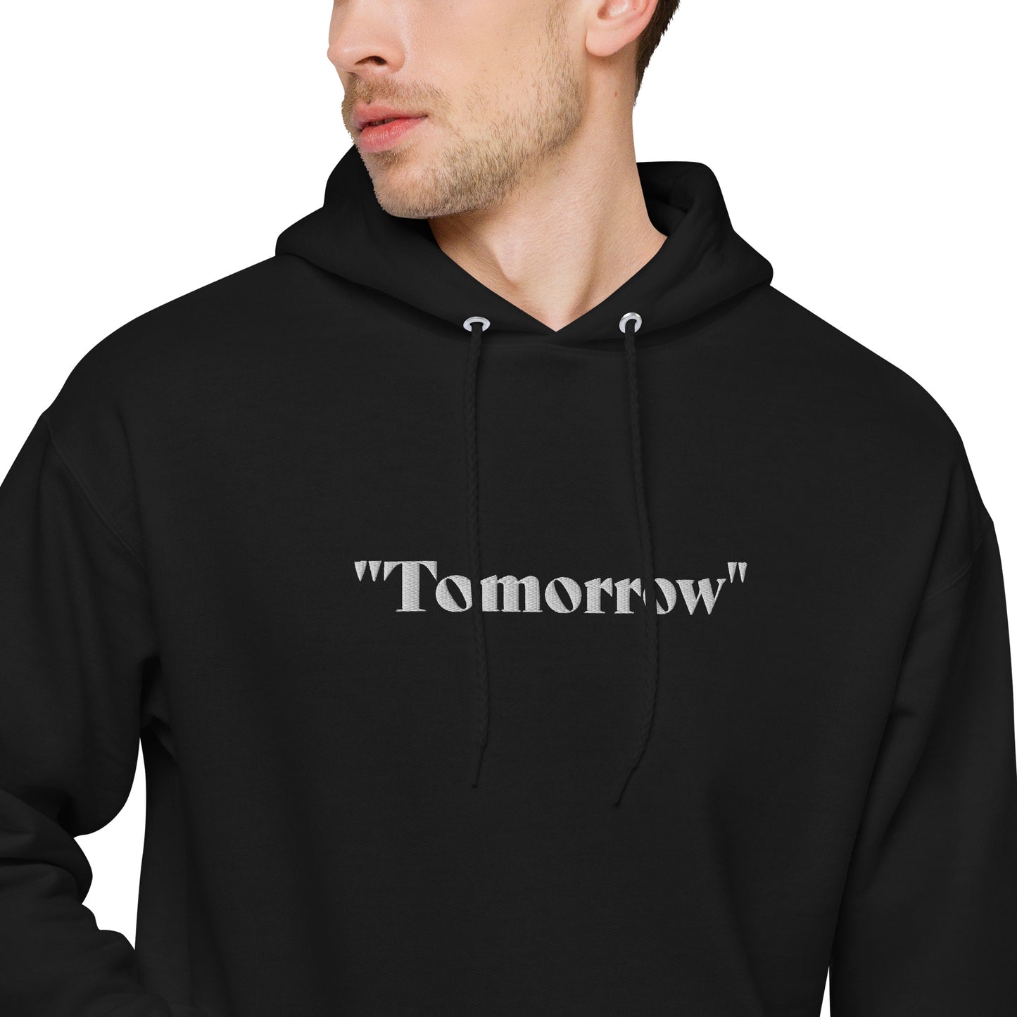 Embroidered "Tomorrow" Hoodie