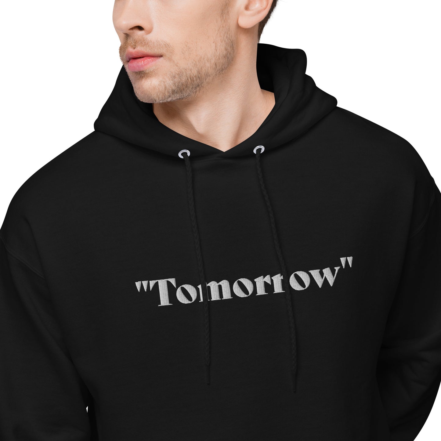 Embroidered "Tomorrow" Hoodie