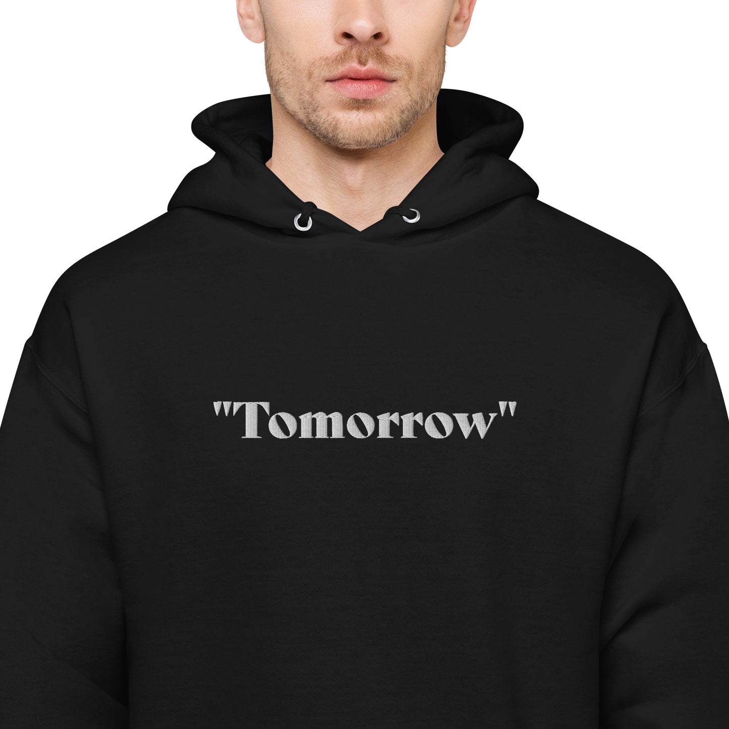 Embroidered "Tomorrow" Hoodie