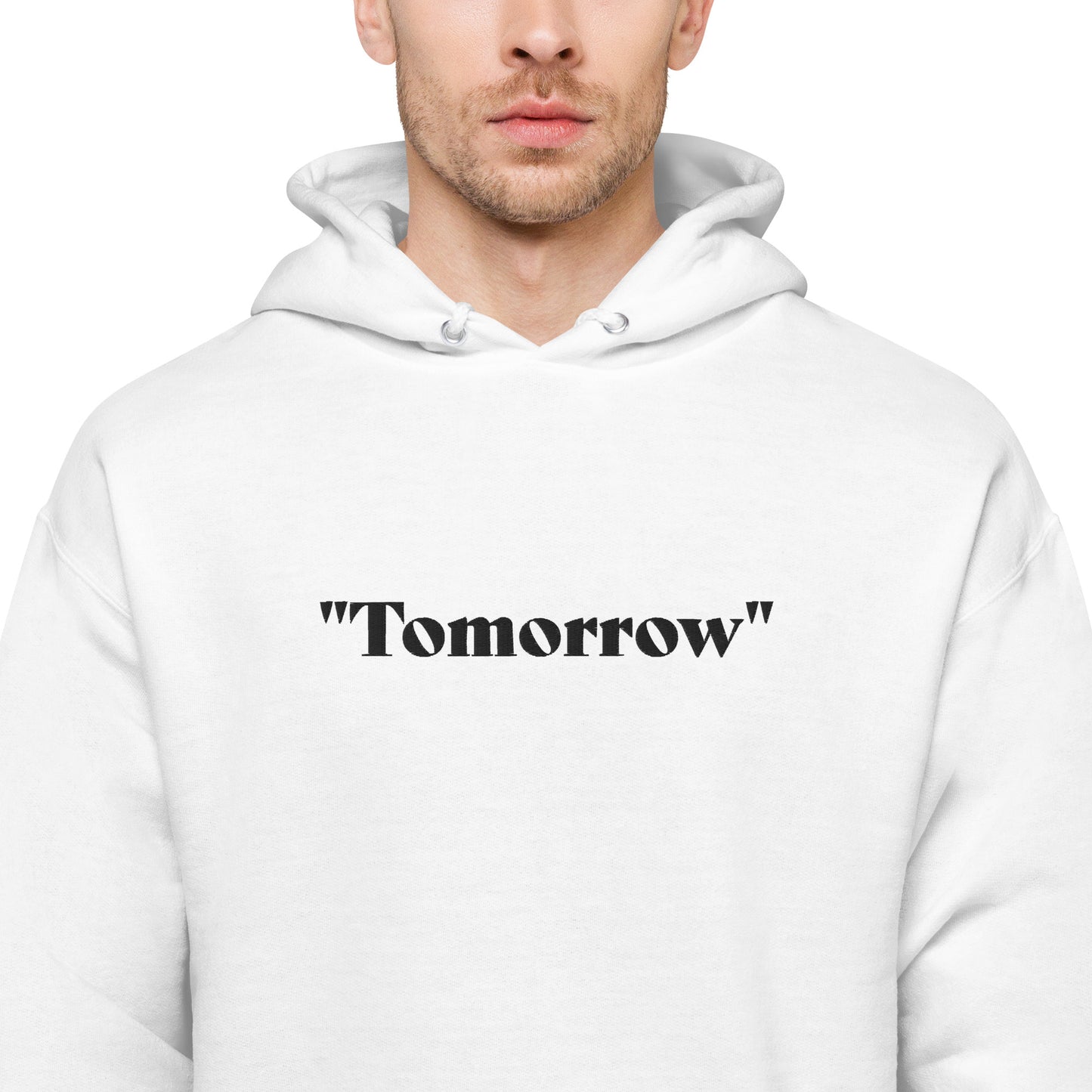 Embroidered "Tomorrow" Hoodie